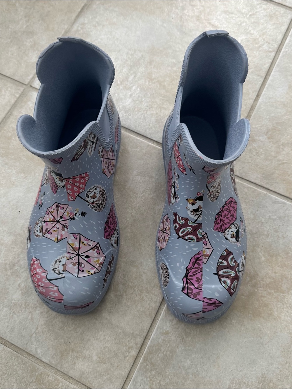Vera Bradley EveryWear Rain Boots Hedgehog Umbrella Print Waterproof Women’s 8 - Picture 2 of 7